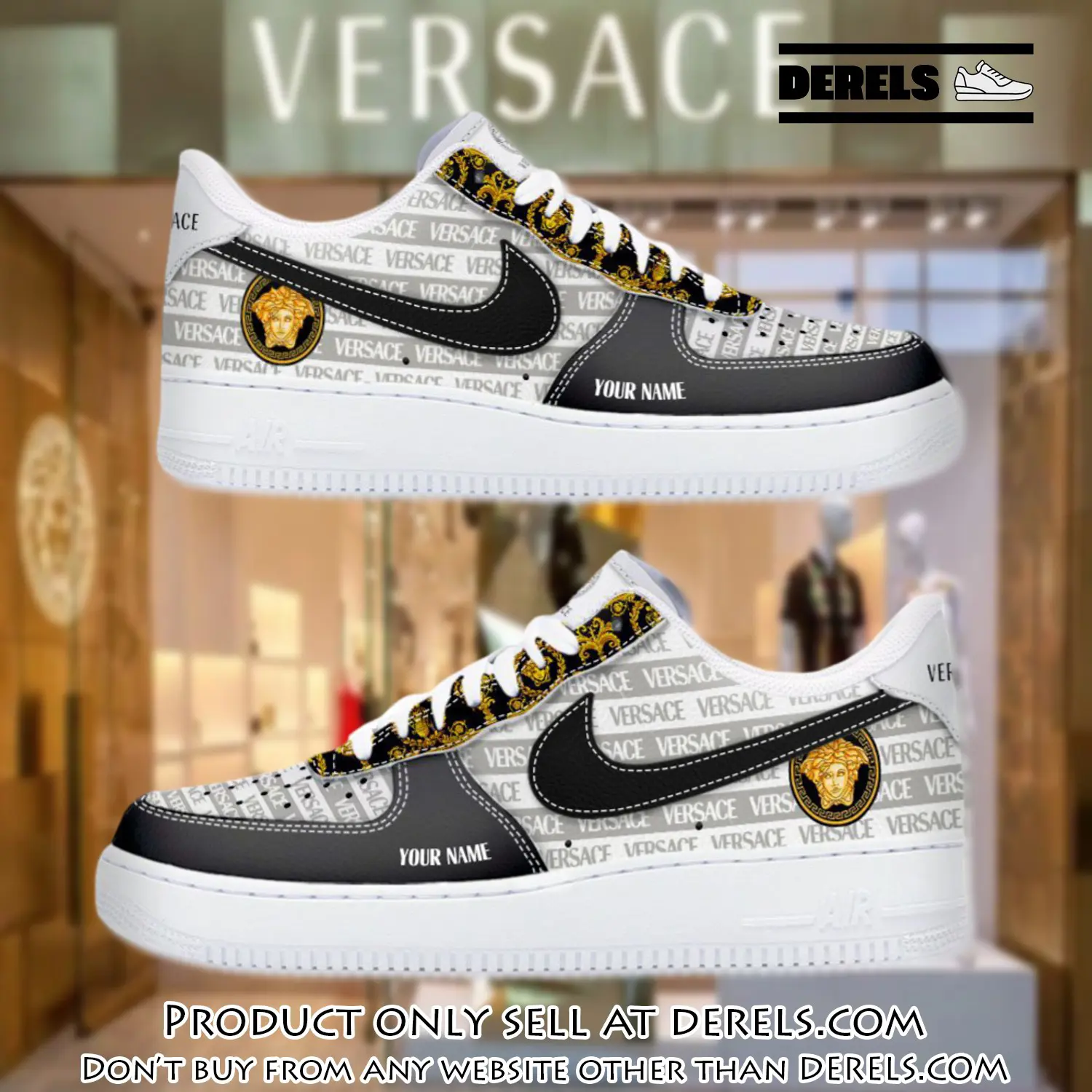 Personalized versace luxury air force 1 sneakers limited af1 shoes oaf1019 dr0843282
